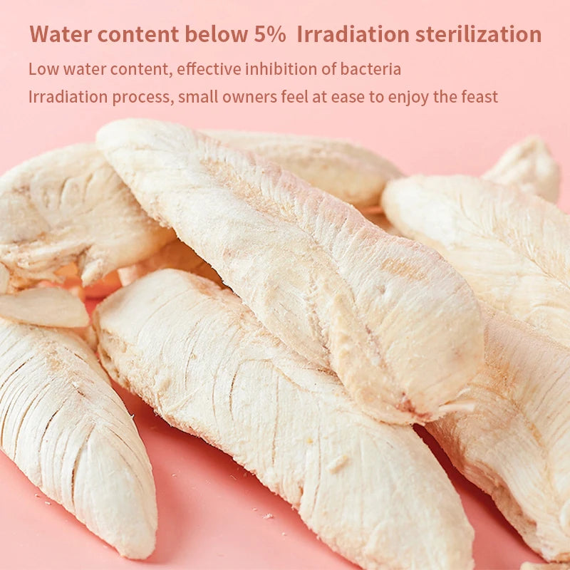 Pet freeze-dried cat snacks freeze-dried chicken duck chicken breast freeze-dried bucket