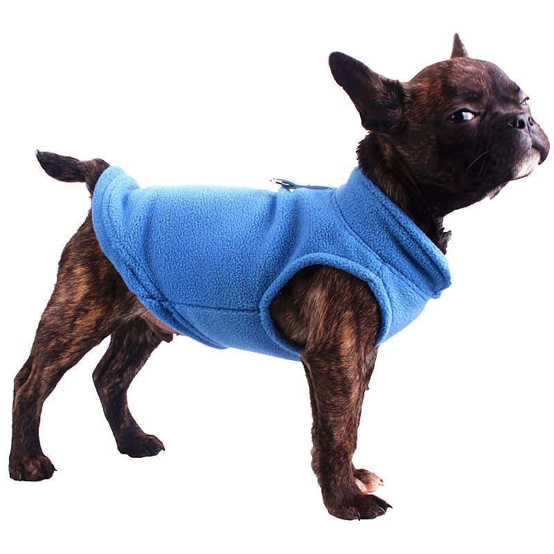 Warm Winter French Bulldog Vest Puppy Cat Clothing Pug Costumes Jacket For Small Dogs Chihuahua Fleece Pet Clothes ropa perro