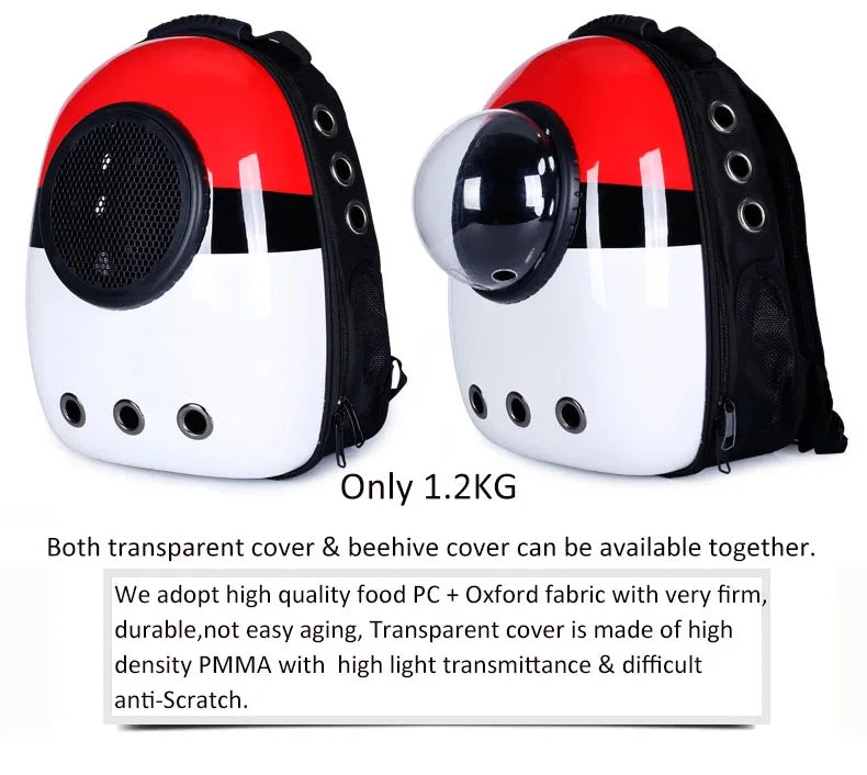 Breathable Space Capsule Astronaut Bubble Travel Bag, Transport Carrying Cute Small Dog Cat Carrier Pet Backpack, High Quality