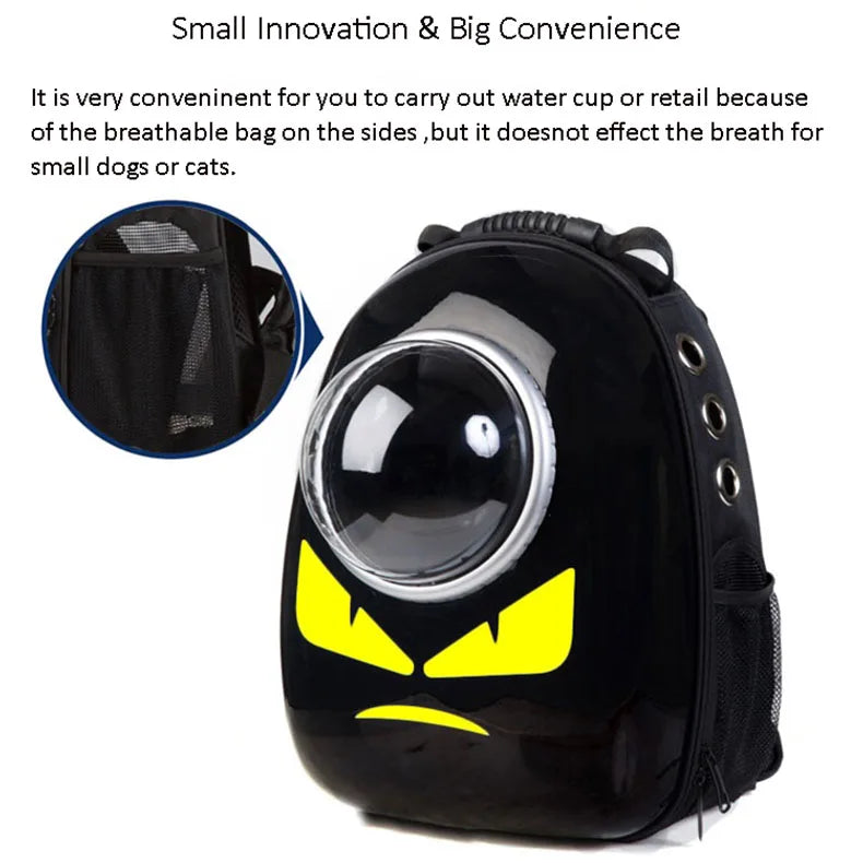 Space Capsule for Pet Astronaut Bubble Transport Dog Travel Windproof Breathable Carrying Pet Backpack Cat Carrier