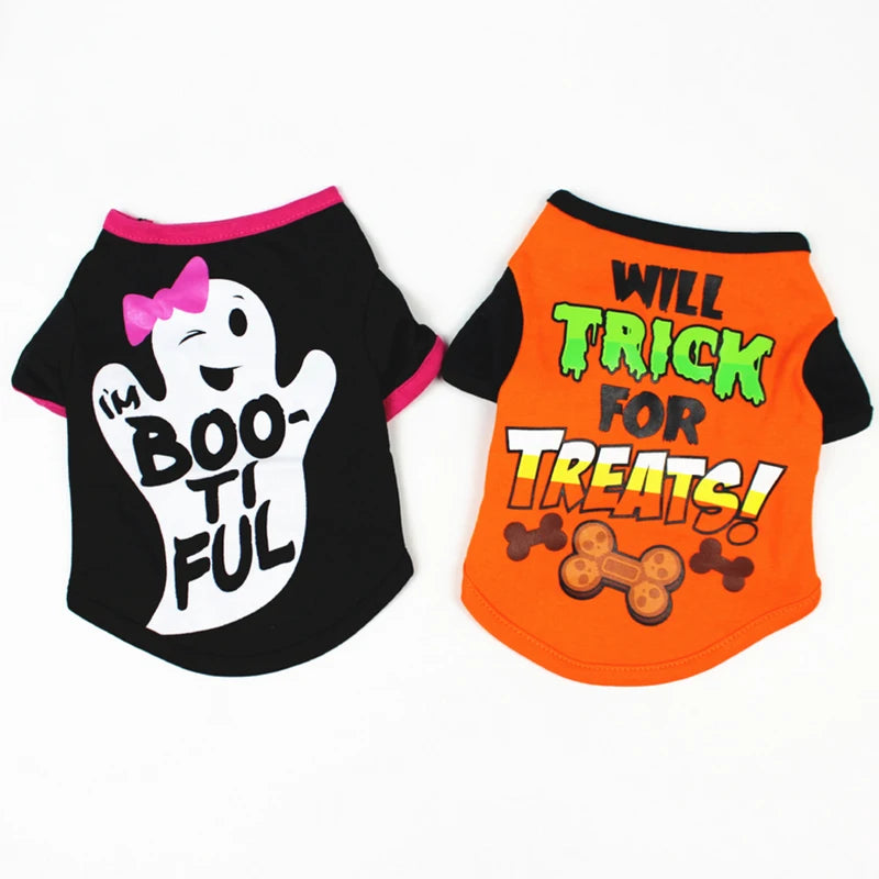 Halloween Dog Clothes Funny Pet Costumes For Small Dogs Shirt Grimace Pumpkin Cat Hoodies For kitty Puppy Party Dress Up Outfit