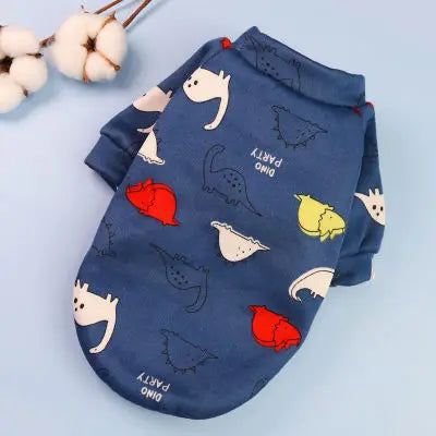 Christmas Dog Clothes Winter Warm Pet Coat Puppy Sweatshirt for Small Large Dogs Pomeranian Bulldog Cartoon Print Clothing