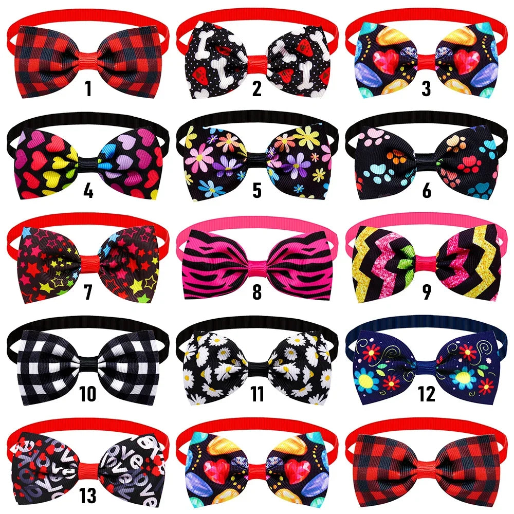 Bulk Summer Small Dog Bow Tie For Dogs Pets Grooming  Bows Dog Pet Bowties Collar Dog Grooming Products For Small Dogs
