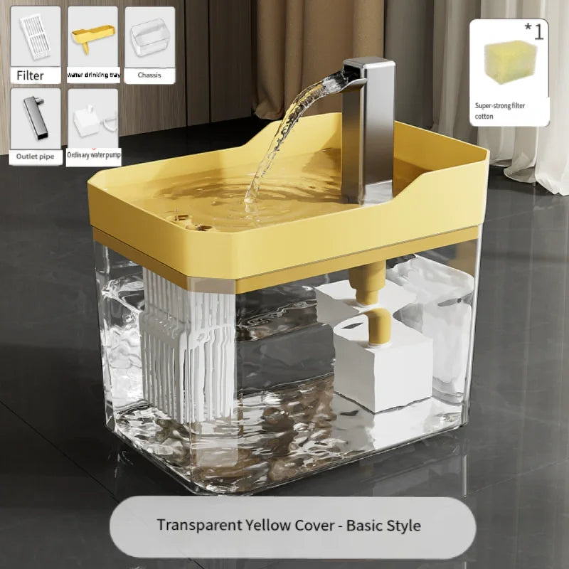 2025 New Cat Automatic Water Dispenser Drinking circulating filters flowing water intelligent pet automatic water dispenser