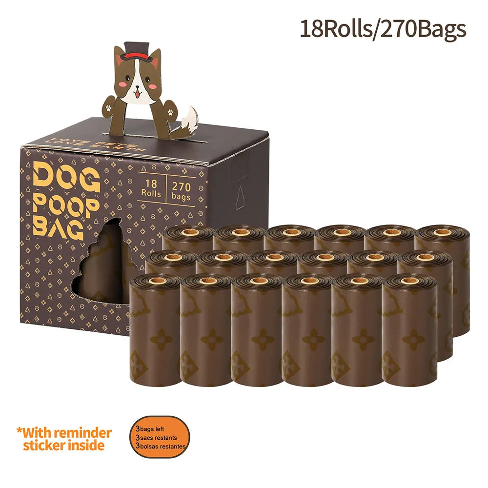 New Biodegradable Thick Dog Poop Bags Scented Outdoor Cleaning Leakproof Dog Poop Bags Clean Pets Supplies for Dog Garbage Bag