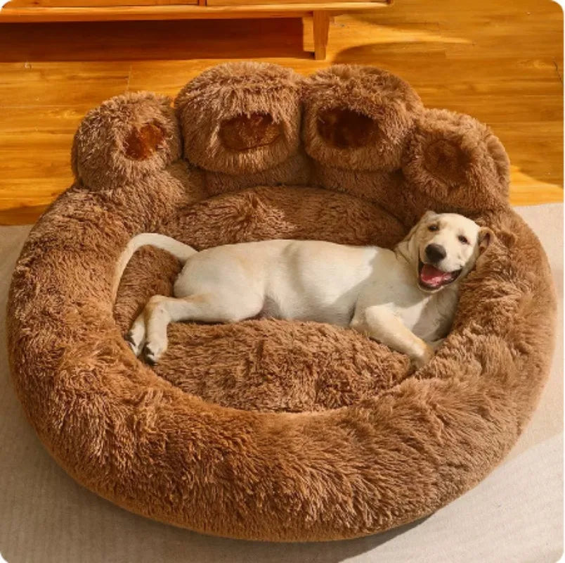 Four Seasons Universal Cat Nest Winter Plush Dog Nest Cat Pet Sleeping Pad Bear Claw Shape Pet Sofa Nest Bear Paw