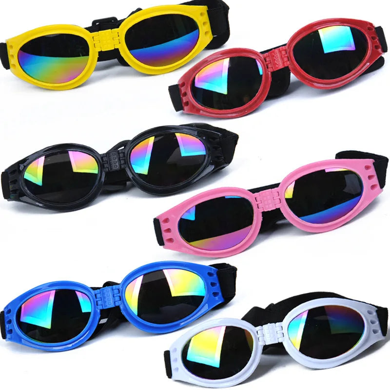Foldable Dogs Sunglasses Prevent UV Pet Glasses Fashionable Adjustable Goggles for Cats Dogs Photo Prop Pet Accessories