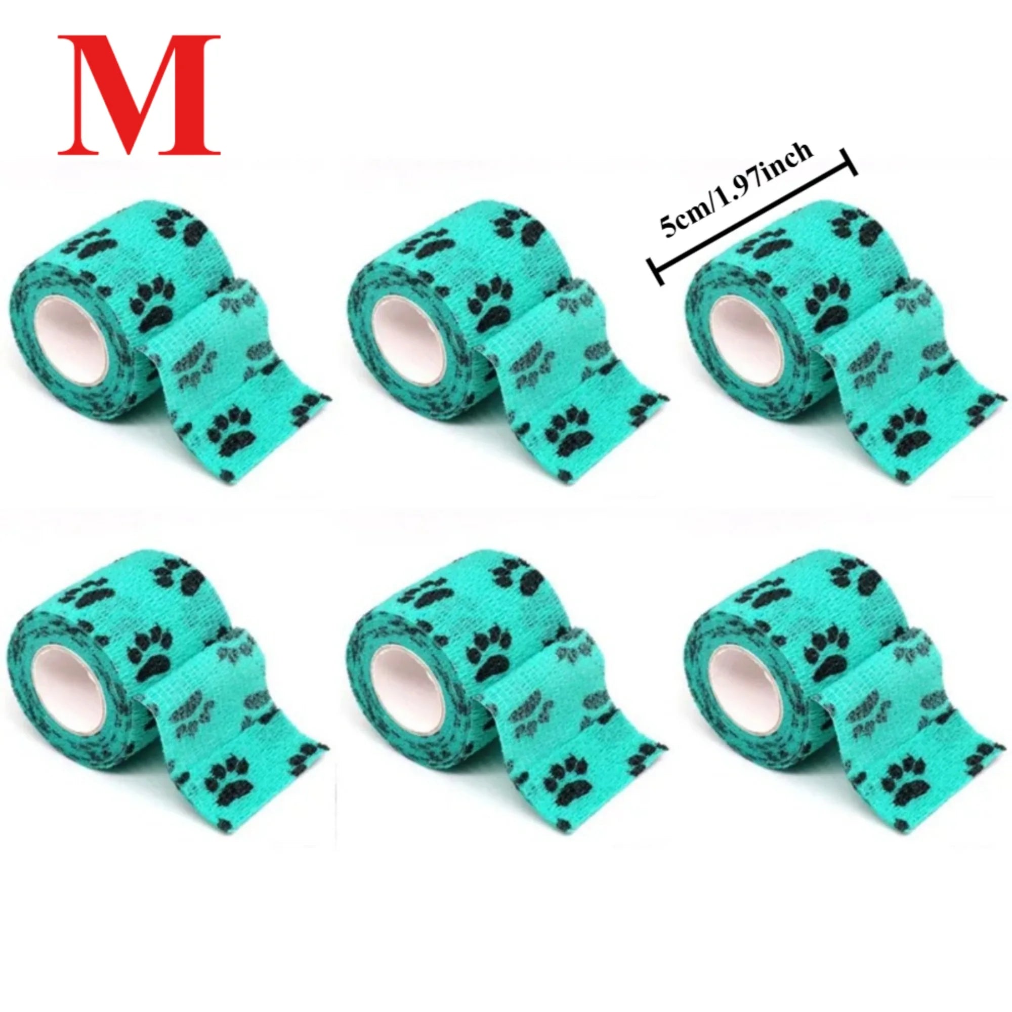 Cat Self-adhesive Elastic Bandage Dog Cat Bandage Leg Cover Protector Strap Bandage Non-woven Cohesive Bandage for Pet