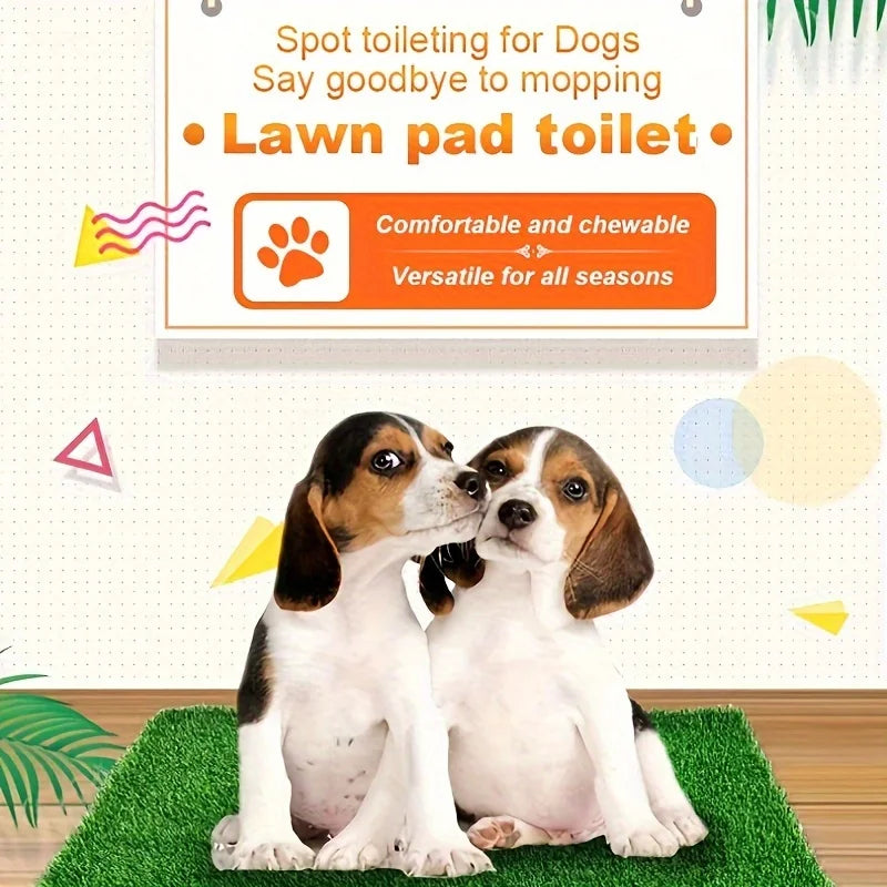 Premium Washable Dog Training Mat-Indoor/Outdoor Grass Trimmer，Convenient for potty training and odor control