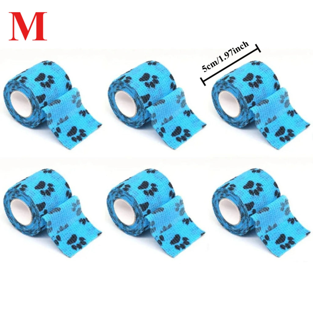 Cat Self-adhesive Elastic Bandage Dog Cat Bandage Leg Cover Protector Strap Bandage Non-woven Cohesive Bandage for Pet