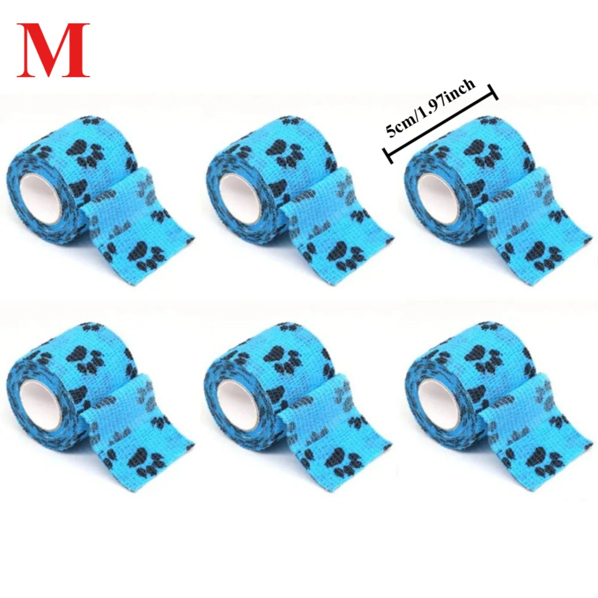 Cat Self-adhesive Elastic Bandage Dog Cat Bandage Leg Cover Protector Strap Bandage Non-woven Cohesive Bandage for Pet