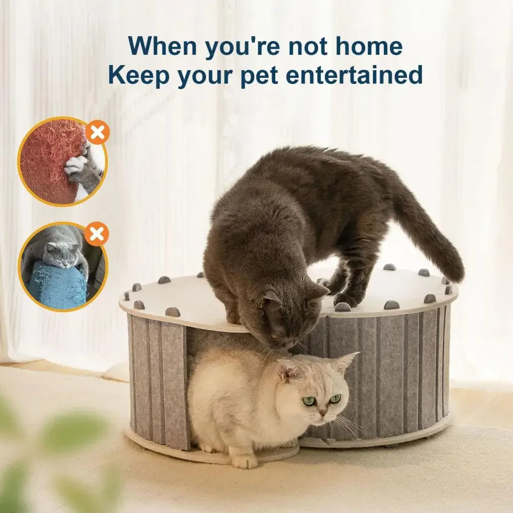 Large Cat Tunnel Bed for 2 Cats Breathable for Indoor Cats Hideout Universal with 2 Holes Pet Cat House Hideaway Cave Cat Nest