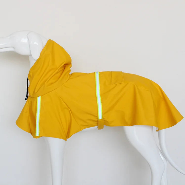 Big Dog raincoat Cape-style reflective stripe pet raincoat windproof rain-proof dog hooded raincoat