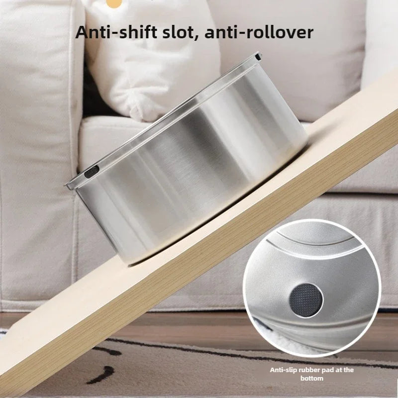Big Capacity 304 Stainless Steel Dog Floating Bowl No Spill Anti-Splash Dog Cat Water Dispenser Non-Slip Pet Water Feeder Bowl