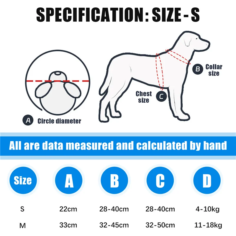 Dog Halo Harness, Protective Halo Dog Collar For Blind Dogs, Confidence Building Harness Guiding Device, Blind Dog-AS97