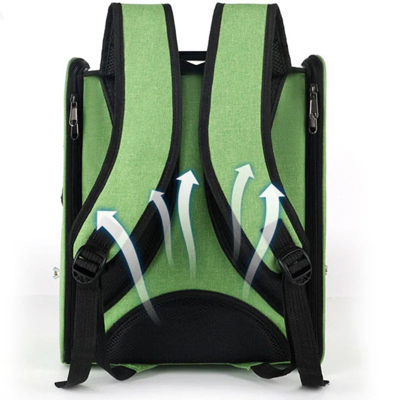 Transparent Pet Transport Carrying Carrier Bag, Pet Space Capsule, Bird Backpack for Parrots, High Quality Travel Window