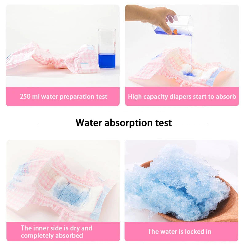 10PCS/pack Super Absorption Physiological Pants Dog Diapers for Dogs Pet  Disposable Leakproof Nappies Small Puppy Male Dog