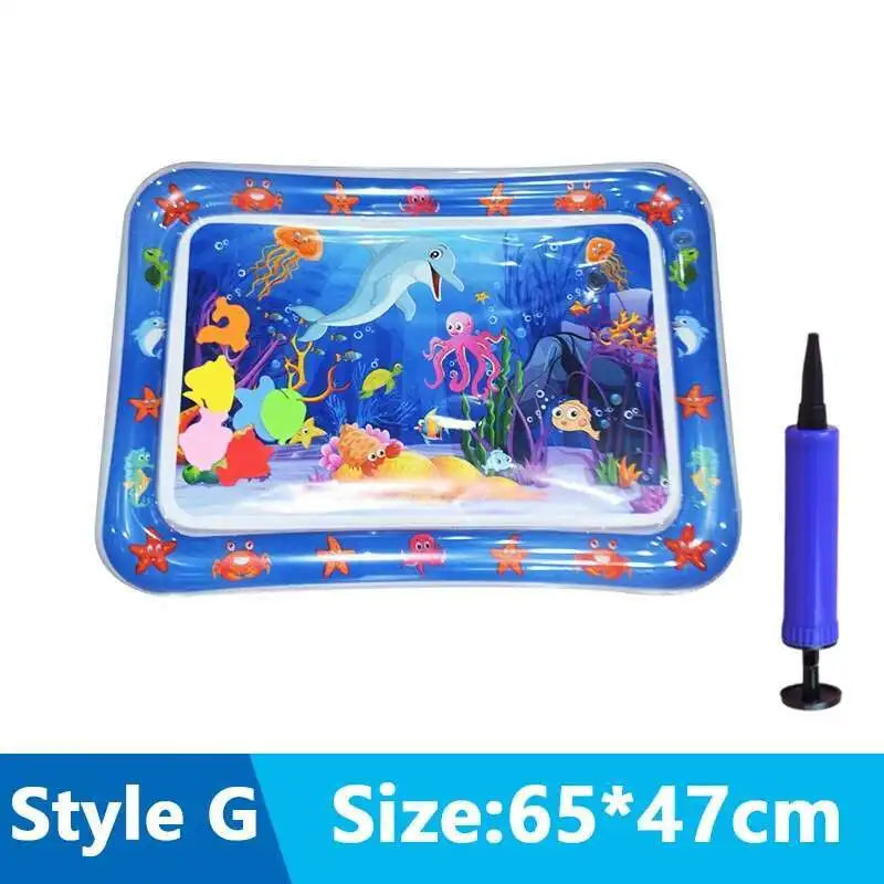 Cats Sensory Water Play Mat With Fish Thickened Inflatable Water Bed Dog Pet Play Sensory Toy Water For Pet Play Interactive Fun