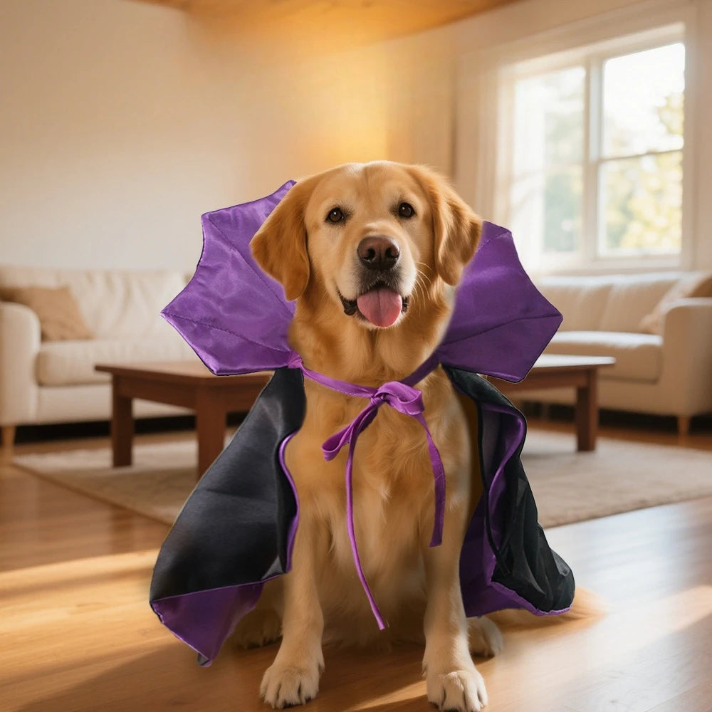 Funny Pet Dog Halloween Costume Dog Cat Costumes for Small Dogs Cosplay Vampire Cloak  Dog Cat Clothes Cloak Pet Supplies