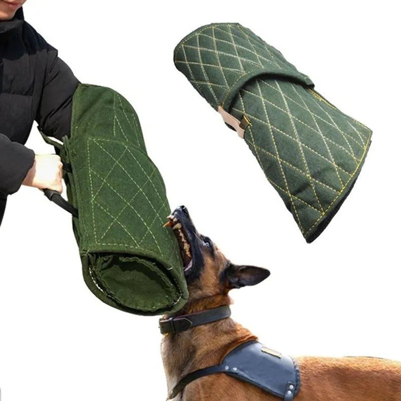 Guard Dog Bite Training Set Durable Jute Training Young Arm Protection Safety Pet Dog Bite Sleeve With Handle Thickened