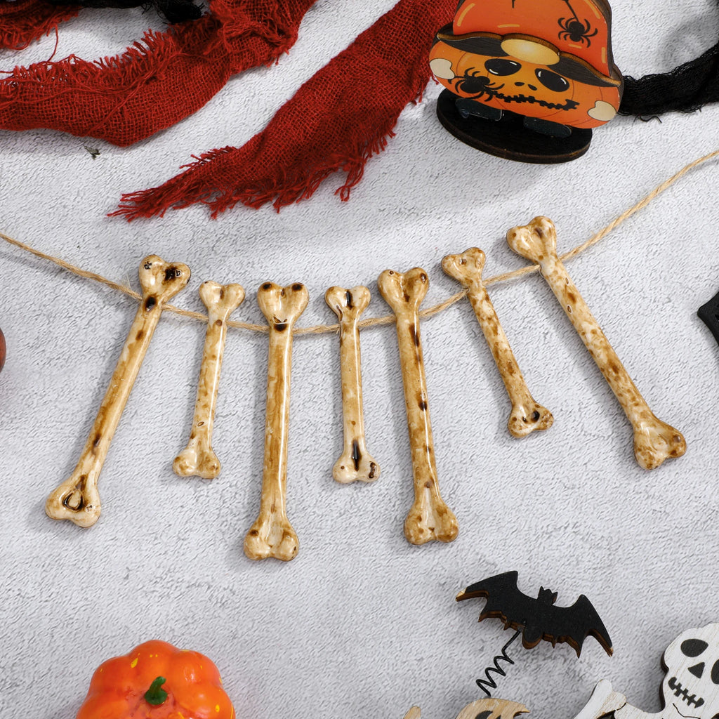 20 Pcs Simulated Small Bone Artificial Decor Halloween Charm Plastic Bone Props Diy Fake Bones Party Decoration Pet Products Dog