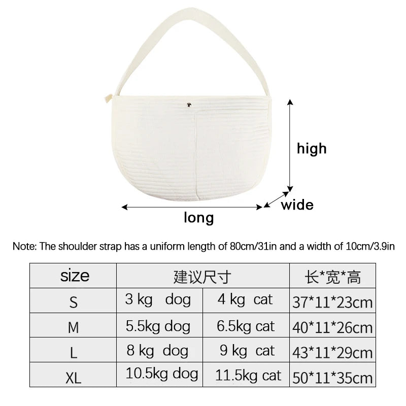 Outdoor Puppy Carrier Bag Carrier Bag Cat Carrier Bags Out Crossbody Shoulder Bag Portable Cat Dog Sling Bag Pet Carrying Suppli