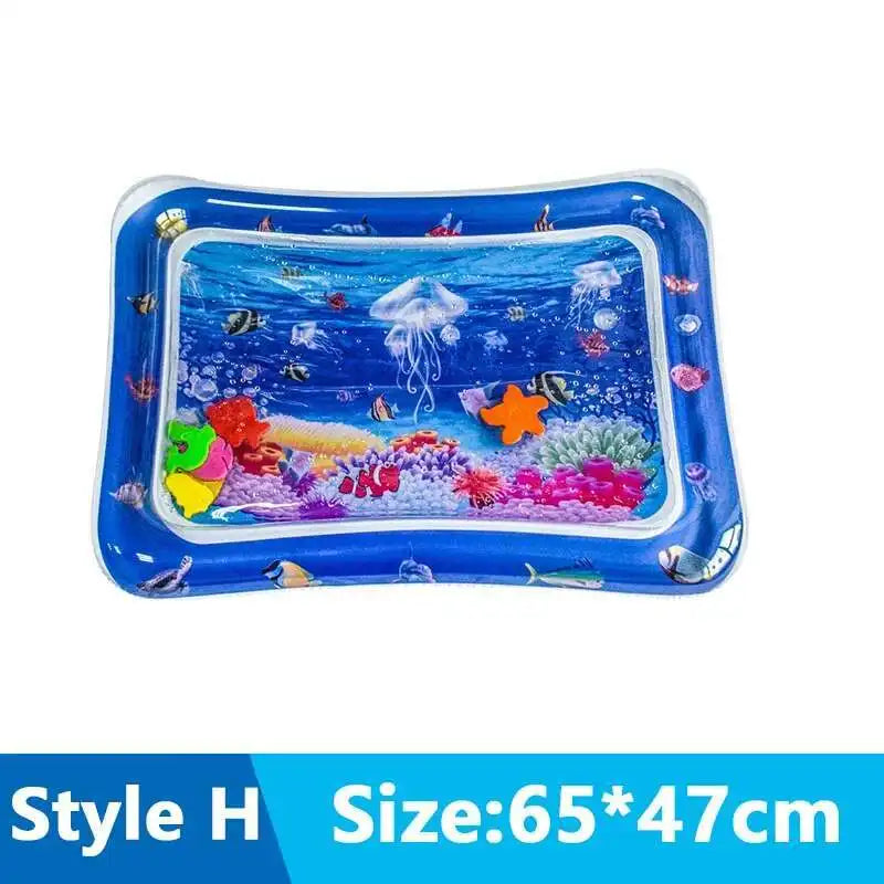 Cats Sensory Water Play Mat With Fish Thickened Inflatable Water Bed Dog Pet Play Sensory Toy Water For Pet Play Interactive Fun