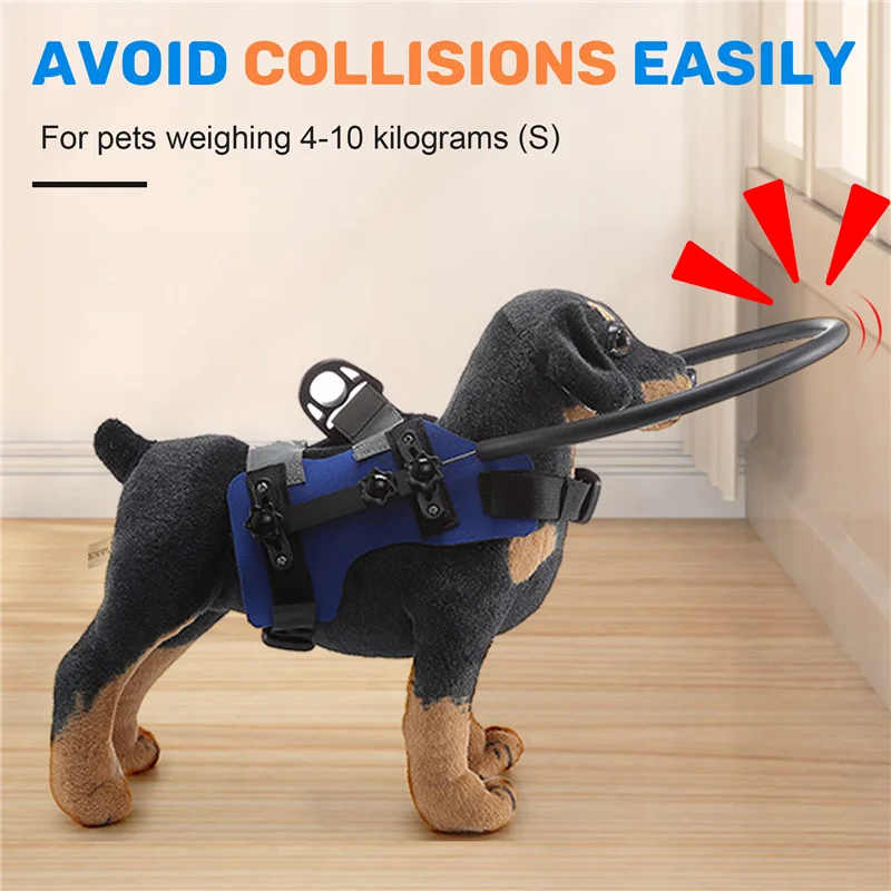 Dog Halo Harness, Protective Halo Dog Collar For Blind Dogs, Confidence Building Harness Guiding Device, Blind Dog-AS97
