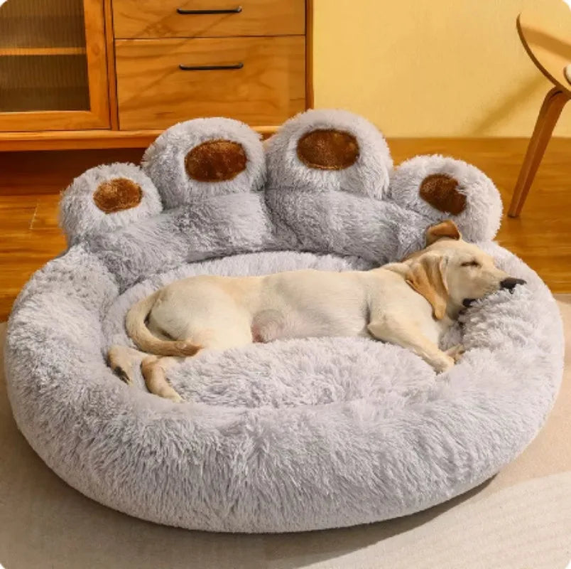 Four Seasons Universal Cat Nest Winter Plush Dog Nest Cat Pet Sleeping Pad Bear Claw Shape Pet Sofa Nest Bear Paw