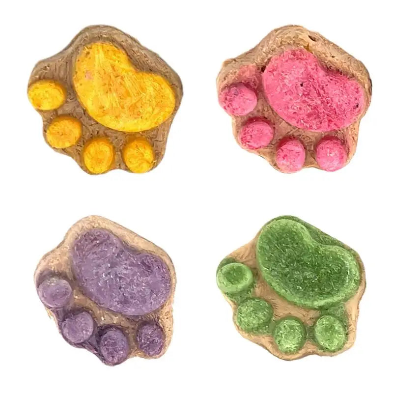 Paw Shape Cat Snack Oral Cleaning Cat Snacks Kitten Treats Paw Shape Cat Food Footprint Shaped Cat Treats Pets Supplies