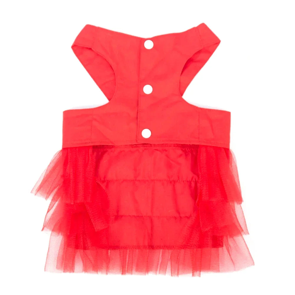 Pet Supplies Soft  Dog Lace Dress Breathable Comfortable Dog Princess Dress with Bowknot Pet Dress York