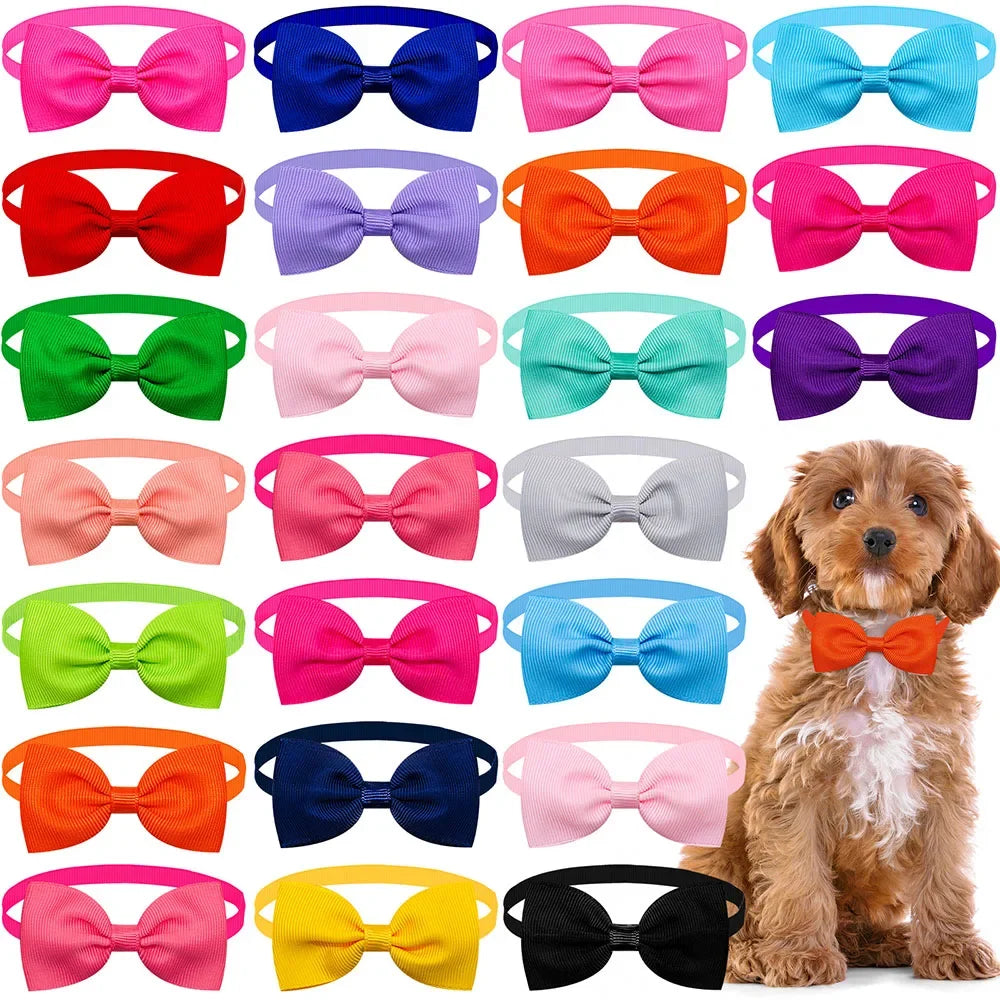 Bulk Summer Small Dog Bow Tie For Dogs Pets Grooming  Bows Dog Pet Bowties Collar Dog Grooming Products For Small Dogs