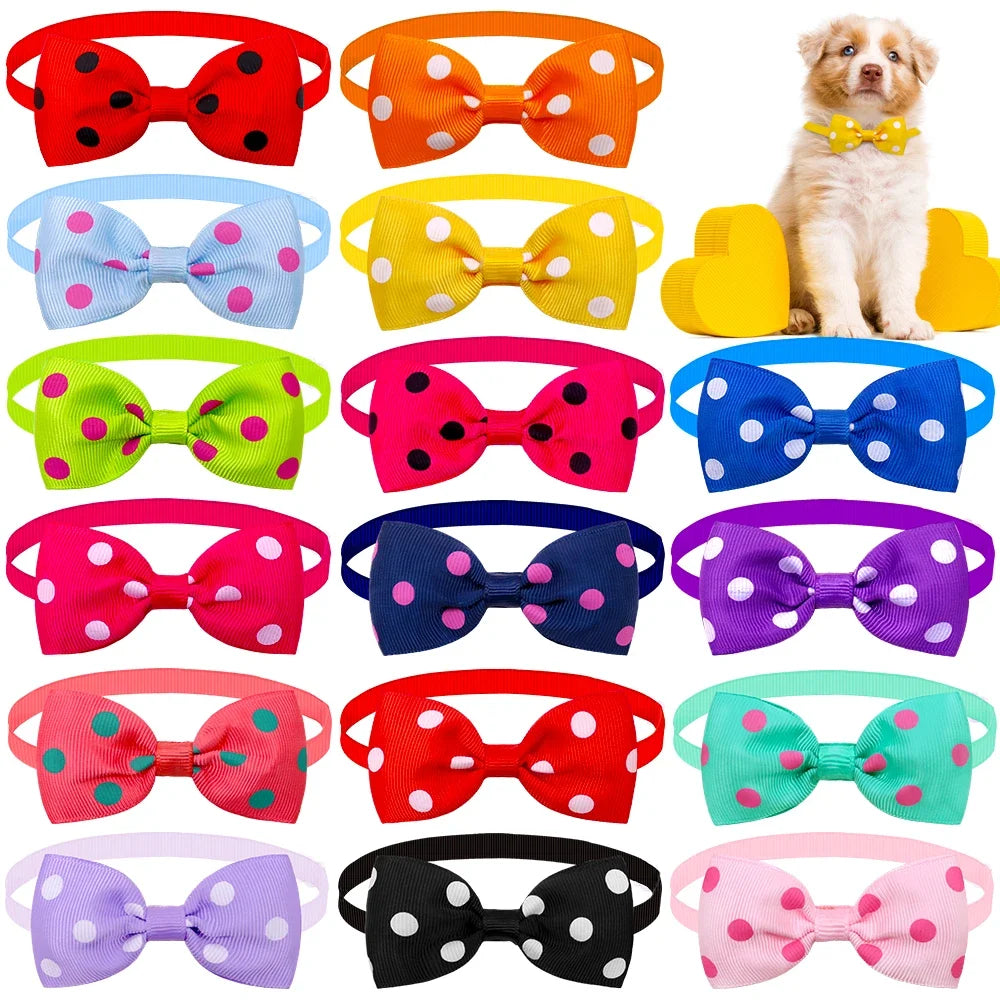 Bulk Summer Small Dog Bow Tie For Dogs Pets Grooming  Bows Dog Pet Bowties Collar Dog Grooming Products For Small Dogs