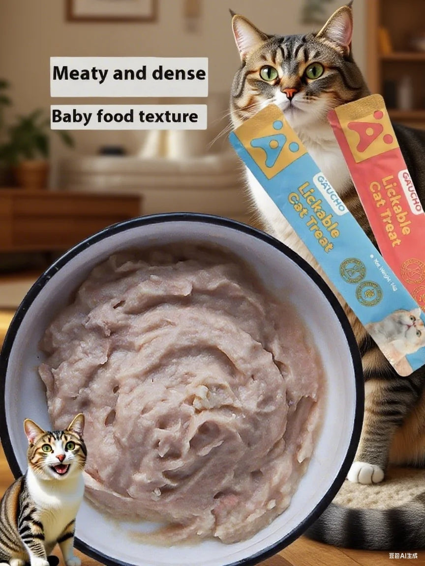 Pet Snacks Cat Food Wet Food Creamy Bar Cat Treats Factory Direct Sales Animal Treats Strips