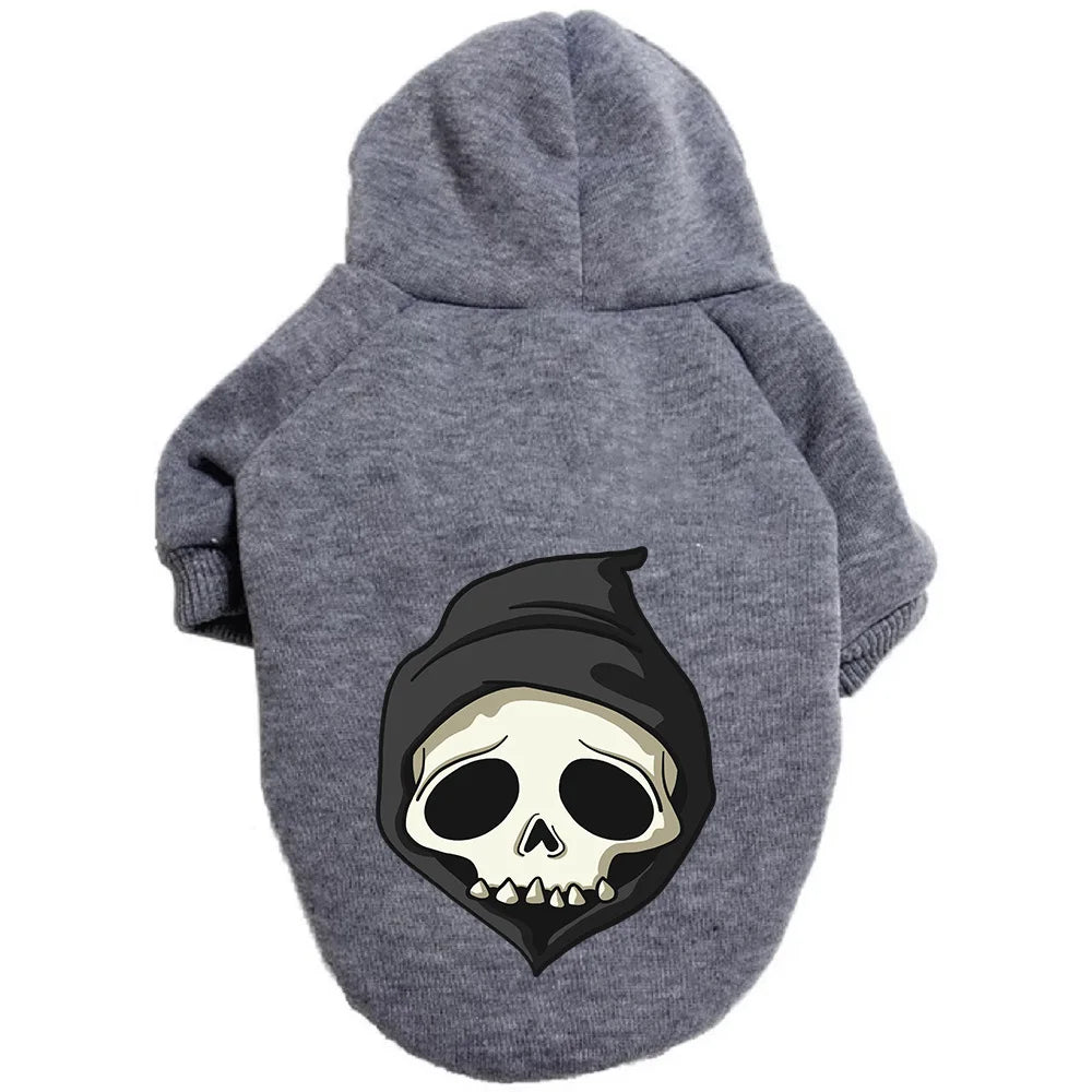 Large And Small Halloween Dog Sweaters Pet Letter Printed Pet Clothes Warm Soft Puppy Hoodies Teddy Costums Dog Supplies 강아지