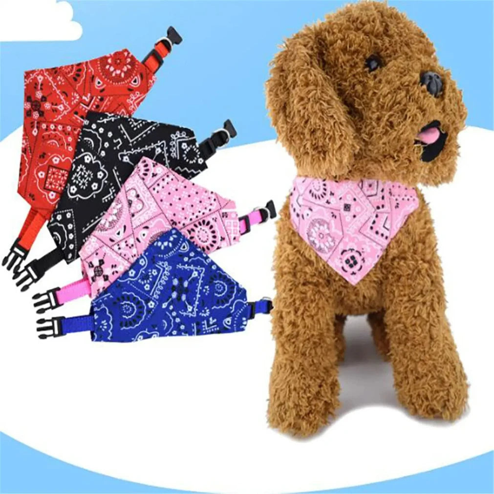 Adjustable Triangular Bandage For Pet Dog Cat Washable Scarf Bandana Collar Bibs Cat Neck Decor Birthday Party Dress Up2025new