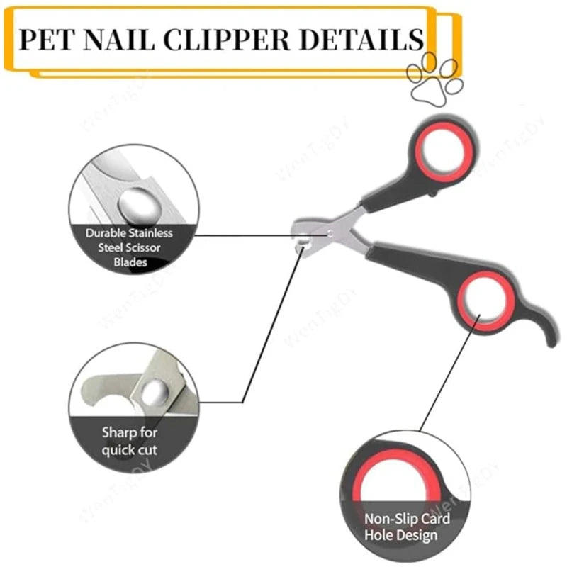 Pet Nail Clippers Cutter Parrot Nail Trimmer Beauty Scissors for Dogs Cats Sandrats and Small Animals Home Portable Pet Supplie
