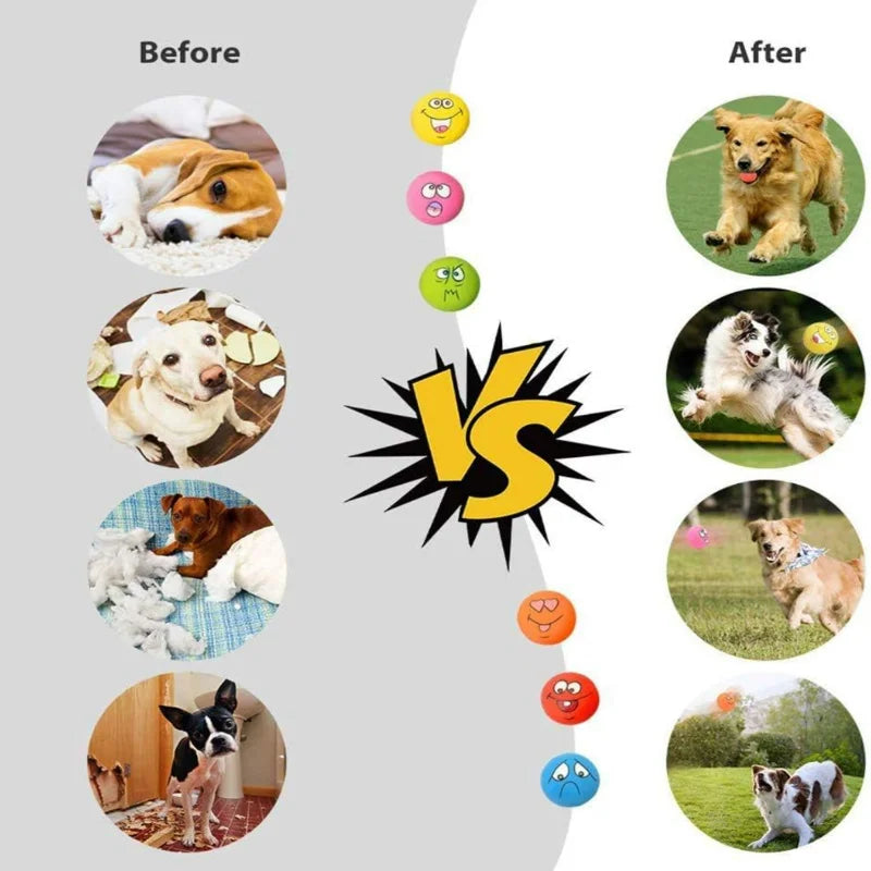 Guaranteed to bring joy and have their tails wagging happily, these high-quality, lively, and engaging squeaky balls for pets ar