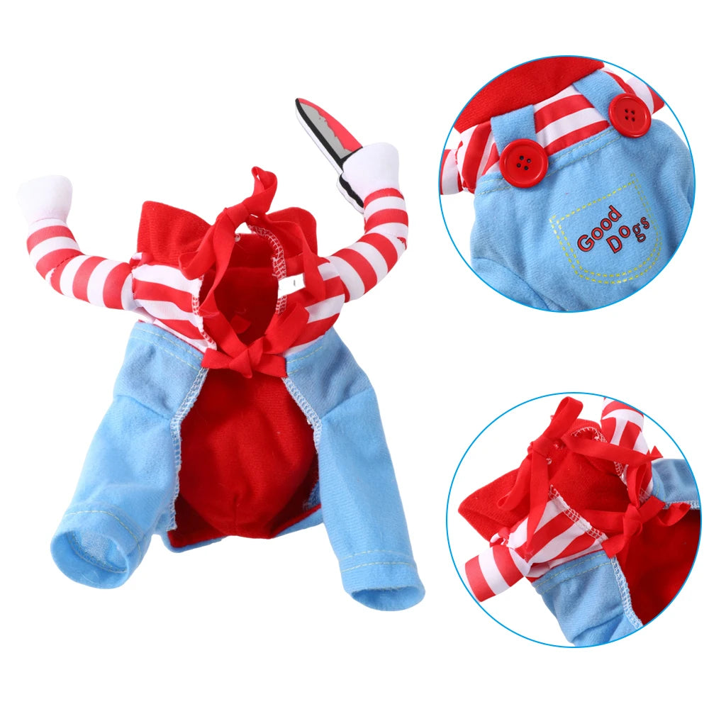 Halloween Cosplay Dog Costume For Small Medium Dogs Cats Funny Pet Party Puppy Clothes Yorkshire Chihuahua French Bulldog Coat