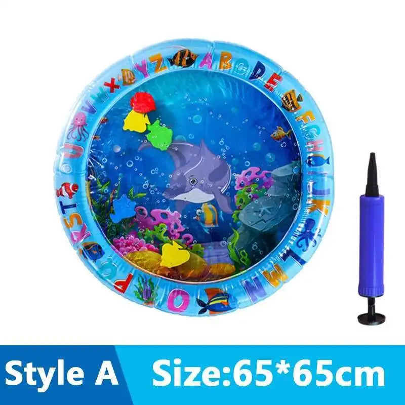 Cats Sensory Water Play Mat With Fish Thickened Inflatable Water Bed Dog Pet Play Sensory Toy Water For Pet Play Interactive Fun