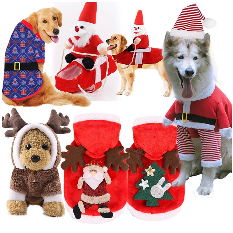 Cartoon Dog Clothes Halloween Costumes Dogs Small, Medium and Big Dog Christmas Pet Clothes Funny Autumn and Winter Clothes