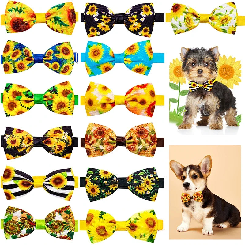 Bulk Summer Small Dog Bow Tie For Dogs Pets Grooming  Bows Dog Pet Bowties Collar Dog Grooming Products For Small Dogs