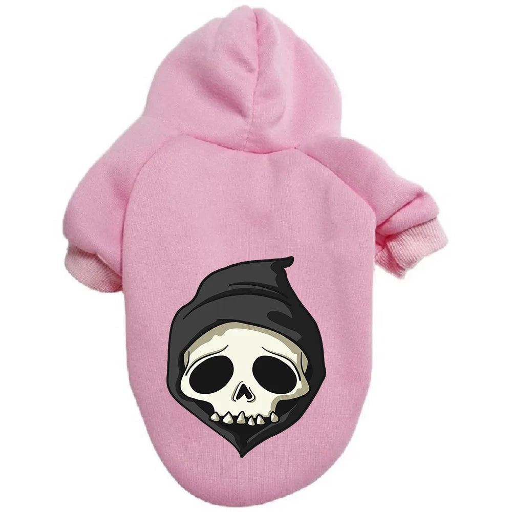 Large And Small Halloween Dog Sweaters Pet Letter Printed Pet Clothes Warm Soft Puppy Hoodies Teddy Costums Dog Supplies 강아지