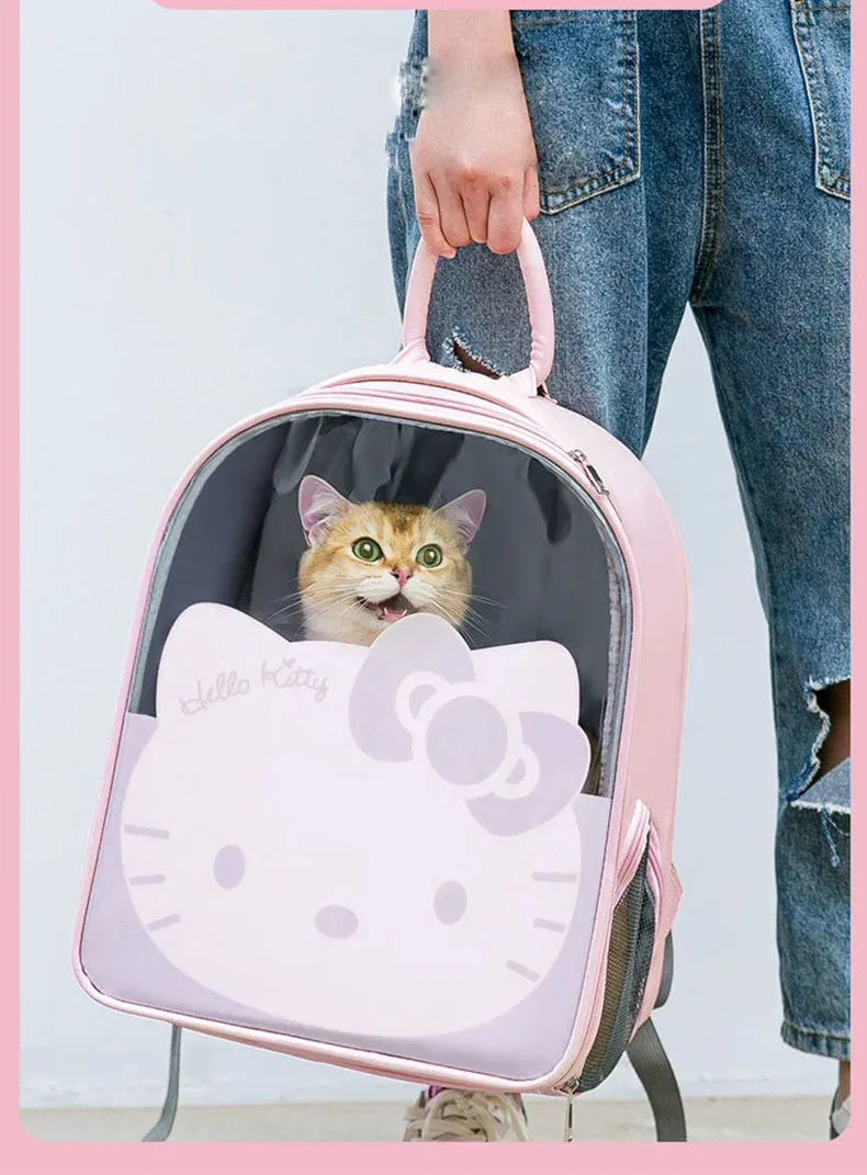 Pet Carrier Backpack with Window Transport Carrying Breathable Travel Bag Dog Space Capsule Cat Carrier