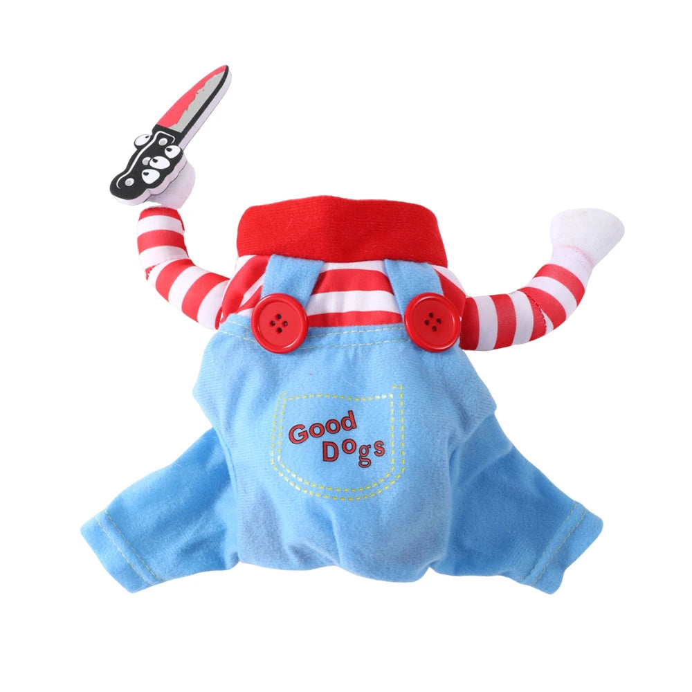 Halloween Cosplay Dog Costume For Small Medium Dogs Cats Funny Pet Party Puppy Clothes Yorkshire Chihuahua French Bulldog Coat