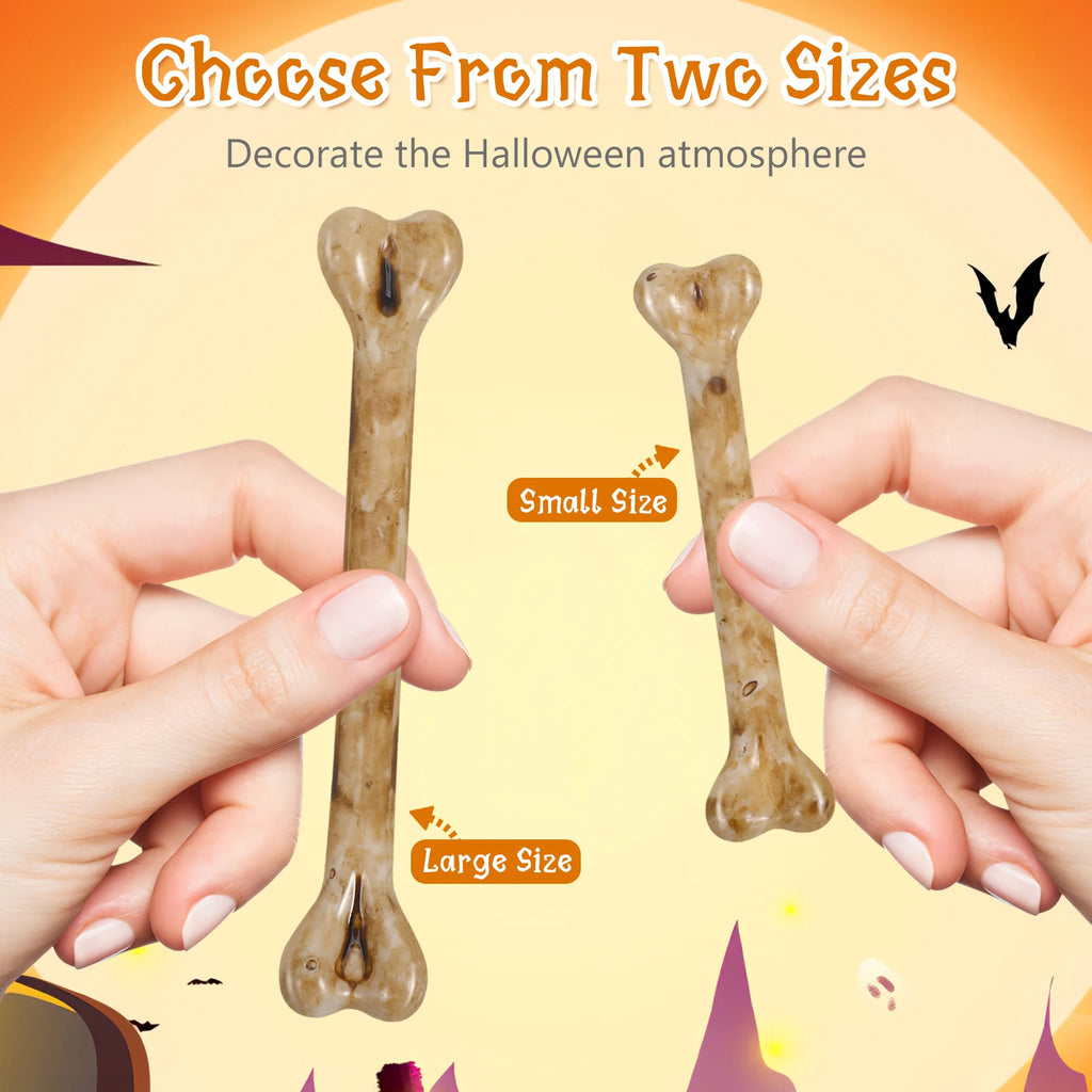 20 Pcs Simulated Small Bone Artificial Decor Halloween Charm Plastic Bone Props Diy Fake Bones Party Decoration Pet Products Dog