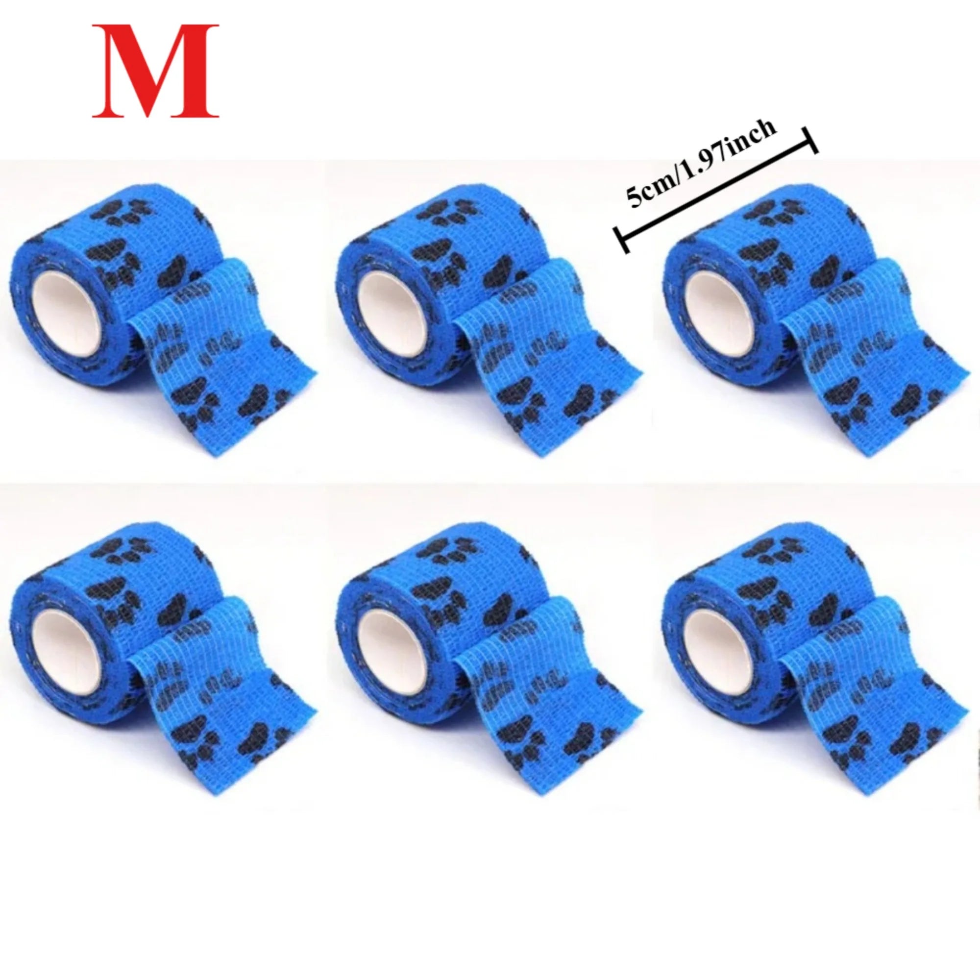 Cat Self-adhesive Elastic Bandage Dog Cat Bandage Leg Cover Protector Strap Bandage Non-woven Cohesive Bandage for Pet