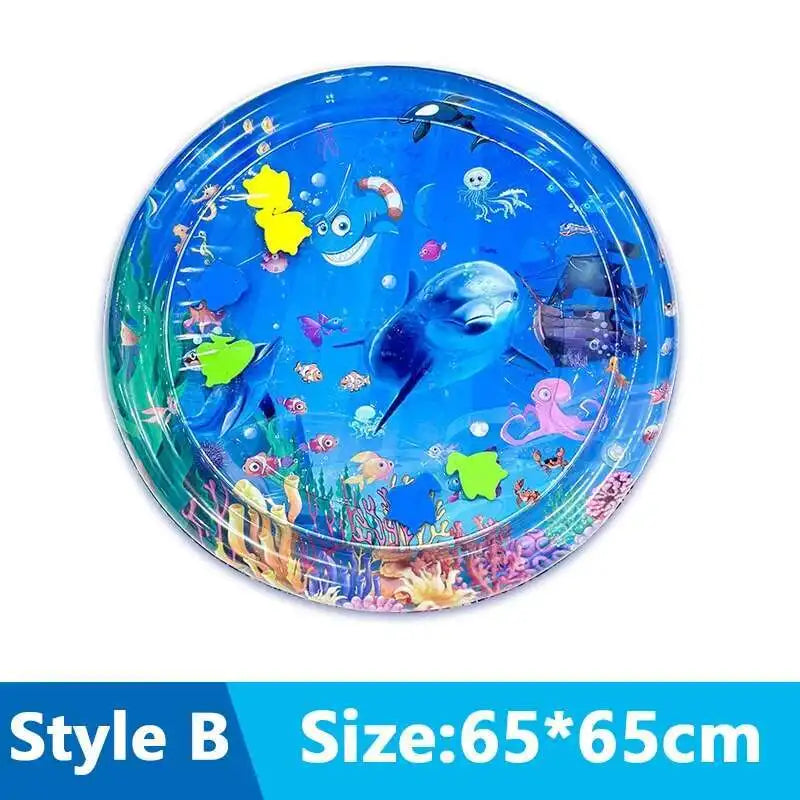 Cats Sensory Water Play Mat With Fish Thickened Inflatable Water Bed Dog Pet Play Sensory Toy Water For Pet Play Interactive Fun