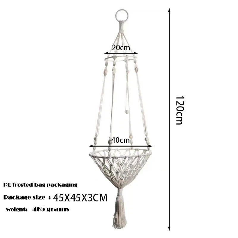 Cat Hammock Basket Hanging Cat Bed Hammock Handwoven Tassel Boho Cat Swing Cotton Rope Bed Kitten House