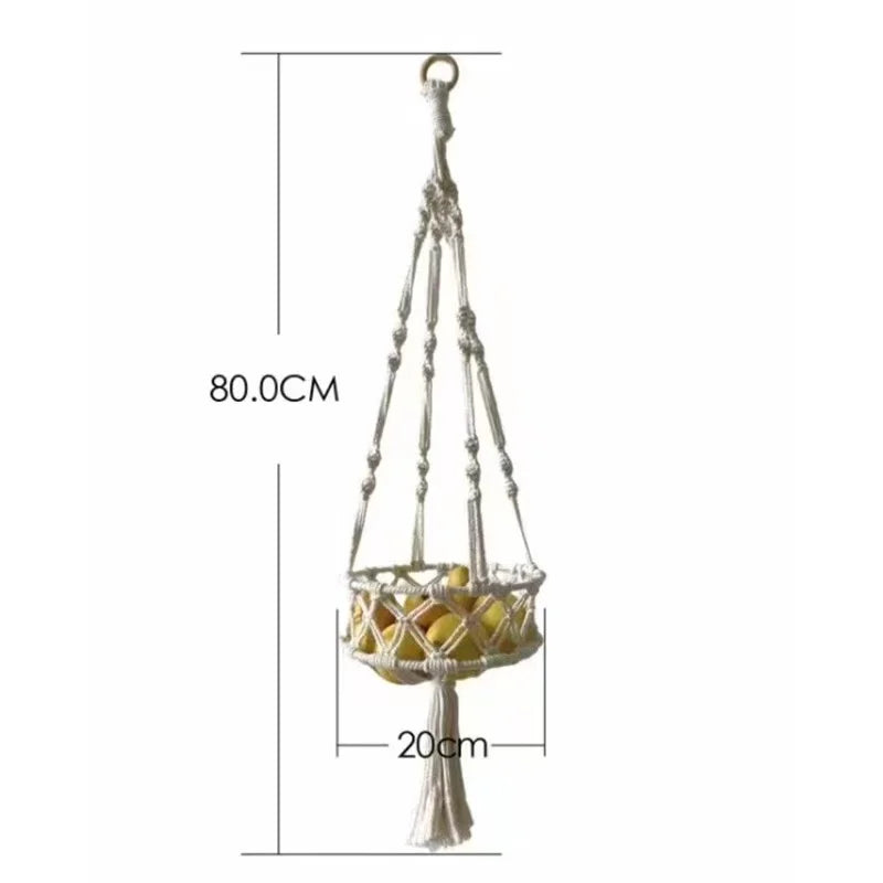 Cat Hammock Basket Hanging Cat Bed Hammock Handwoven Tassel Boho Cat Swing Cotton Rope Bed Kitten House